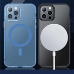 Apple iPhone 13 Pro Max Wiwu M-safe Şarj Özellikli Lens Korumalı Şeffaf Silikon Kapak