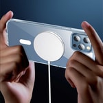 Apple iPhone 13 Pro Wiwu M-safe Şarj Özellikli Lens Korumalı Şeffaf Silikon Kapak