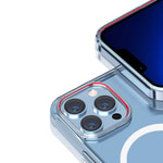 Apple iPhone 13 Wiwu M-safe Şarj Özellikli Lens Korumalı Şeffaf Silikon Kapak