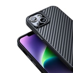 Apple iPhone 14 Kılıf Aramid Karbon Fiber M-safe Özellikli Wlons Radison Kapak