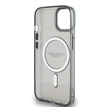 Apple iPhone 14 Kılıf Aston Martin Orjinal Lisanslı M-safe Şarj Özellikli IML Baskı Logolu Metal Düğmeli Kapak