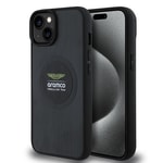 Apple iPhone 14 Kılıf Aston Martin Orjinal Lisanslı M-safe Şarj Özellikli Aluminyum Arka Yüzeyli Formula One Team Baskılı Kapak