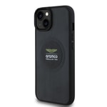 Apple iPhone 14 Kılıf Aston Martin Orjinal Lisanslı M-safe Şarj Özellikli Aluminyum Arka Yüzeyli Formula One Team Baskılı Kapak