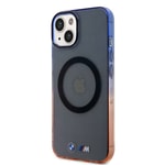 Apple iPhone 14 Kılıf BMW M-safe Şarj Özellikli Transparan Renk Geçişli Dizayn Kapak