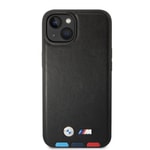 Apple iPhone 14 Kılıf BMW M-safe Şarj Özellikli PU Deri 3 Renkli Logolu Dizayn Kapak