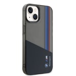 Apple iPhone 14 Kılıf BMW Orjinal Lisanslı Yarı Transparan M Dizayn Çizgili Kapak
