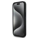 Apple iPhone 14 Kılıf BMW Orjinal Lisanslı Karbon Fiber Tasarımlı ve Metal Logolu PU Deri Kapak