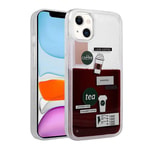 Apple iPhone 14 Kılıf Desenli Sıvılı Zore Drink Silikon Kapak