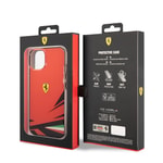 Apple iPhone 14 Kılıf Ferrari Orjinal Lisanslı Baskı Logolu İtalyan Bayrak Baskılı Dizayn Kapak