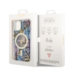 Apple iPhone 14 Kılıf GUESS M-safe Şarj Özellikli Leopar Desenli Kapak