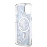 Apple iPhone 14 Kılıf GUESS M-safe Şarj Özellikli Leopar Desenli Kapak