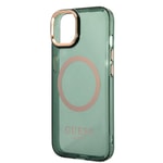 Apple iPhone 14 Kılıf GUESS M-safe Şarj Özellikli Airbagli Dizayn Kapak