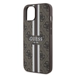 Apple iPhone 14 Kılıf Guess Orjinal Lisanslı M-safe Şarj Özellikli 4G Şerit Tasarımlı Printed Kapak