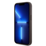 Apple iPhone 14 Kılıf Guess Orjinal Lisanslı M-safe Şarj Özellikli 4G Desenli Çizgili Kartlıklı Kapak