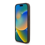 Apple iPhone 14 Kılıf Guess Orjinal Lisanslı PU Deri Bilek Askı İpli Metal Büyük 4G ve Yazı Logolu Kapak