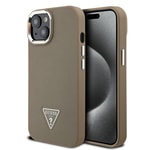 Apple iPhone 14 Kılıf Guess Orjinal Lisanslı M-safe Şarj Özellikli Grained Triangle Kapak