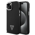Apple iPhone 14 Kılıf Guess Orjinal Lisanslı M-safe Şarj Özellikli Grained Triangle Kapak