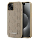 Apple iPhone 14 Kılıf Karl Lagerfeld Orjinal Lisanslı M-safe Şarj Özellikli KL Yazılı Hot Stamp Kapak