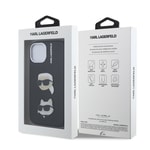 Apple iPhone 14 Kılıf Karl Lagerfeld Orjinal Lisanslı K&C Heads Pin Kapak