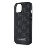 Apple iPhone 14 Kılıf Karl Lagerfeld Orjinal Lisanslı M-safe Şarj Özellikli KL Yazılı Hot Stamp Kapak