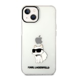 Apple iPhone 14 Kılıf Karl Lagerfeld Transparan Choupette Dizayn Kapak