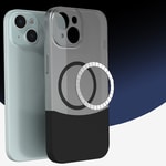 Apple iPhone 14 Kılıf M-Safe Şarj Özellikli Mıknatıslı Zore Duble Kapak