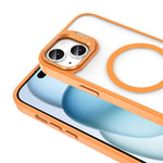 Apple iPhone 14 Kılıf M-safe Şarj Özellikli Standlı Zore M-safe Klon Lensli Kapak
