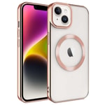 Apple iPhone 14 Kılıf M-safe Wireless Şarj Özellikli Zore Setro Silikon