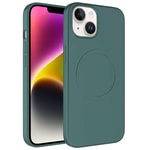 Apple iPhone 14 Kılıf M-safe Wireless Şarj Özellikli Pastel Renk Silikon Zore Plas Kapak