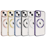 Apple iPhone 14 Kılıf M-safe Wireless Şarj Özellikli Zore Setro Silikon