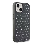 Apple iPhone 14 Kılıf Mercedes Benz Çift Katmanlı Yıldız Desenli Dizayn Kapak