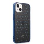 Apple iPhone 14 Kılıf Mercedes Benz Çift Katmanlı Yıldız Desenli Dizayn Kapak