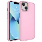 Apple iPhone 14 Kılıf Metal Çerçeve ve Buton Tasarımlı Sert Zore Botox Kapak