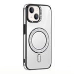 Apple iPhone 14 Kılıf Pırlanta Taş Tasarımlı M-safe Şarj Özellikli Zore Karetta Silikon Kapak