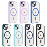Apple iPhone 14 Kılıf Wireless Şarj Özellikli Zore Krom M-safe Silikon Kapak