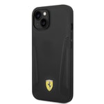Apple iPhone 14 Plus Kılıf Ferrari Orjinal Lisanslı M-safe Şarj Özellikli Deri Kenarları Damgalı Dizayn Kapak