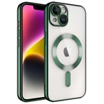 Apple iPhone 14 Plus Kılıf Kamera Korumalı M-safe Wireless Şarj Özellikli Zore Demre Kapak