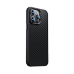 Apple iPhone 14 Plus Kılıf Karbon Fiber M-safe Şarj Özellikli Benks Hybrid ArmorPro 1500D Kevlar Kapak
