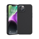 Apple iPhone 14 Plus Kılıf Karbon Fiber M-safe Şarj Özellikli Benks Hybrid ArmorPro 1500D Kevlar Kapak