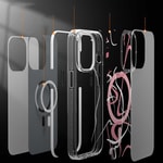 Apple iPhone 14 Plus Kılıf M-safe Şarj Özellikli Youngkit Water-Ink Serisi Kapak