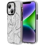 Apple iPhone 14 Plus Kılıf M-safe Şarj Özellikli Youngkit Water-Ink Serisi Kapak