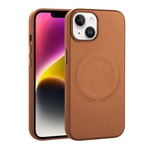 Apple iPhone 14 Plus Kılıf PU Deri M-safe Wireless Şarj Özellikli Zore Derix Kapak