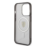 Apple iPhone 14 Pro Kılıf Ferrari M-safe Şarj Özellikli Transparan Dizayn Kapak