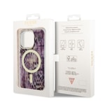 Apple iPhone 14 Pro Kılıf GUESS M-safe Şarj Özellikli Leopar Desenli Kapak