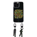 Apple iPhone 14 Pro Kılıf Kajsa Missy And Match Şeffaf Desenli İp Askılı Kapak
