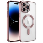 Apple iPhone 14 Pro Kılıf Kamera Korumalı M-safe Wireless Şarj Özellikli Zore Demre Kapak