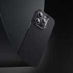 Apple iPhone 14 Pro Kılıf Karbon Fiber Benks 600D Essential Kevlar Kapak