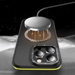 Apple iPhone 14 Pro Kılıf Karbon Fiber Görünümlü Wlons Marin Kapak