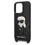 Apple iPhone 14 Pro Kılıf Karl Lagerfeld Boyun Askılı Karl Dizayn Kapak