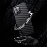 Apple iPhone 14 Pro Kılıf M-safe Özellikli Karbon Fiber Benks Essential Kevlar Kapak